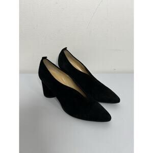 Brunate Made In Italy Suede Slit Heels Shoes Women’s Size 37/6.5